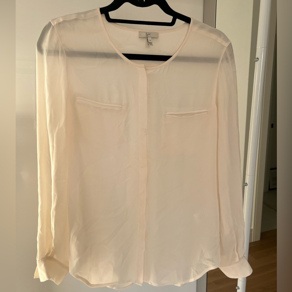 Joie Soft Cream Silk Blouse